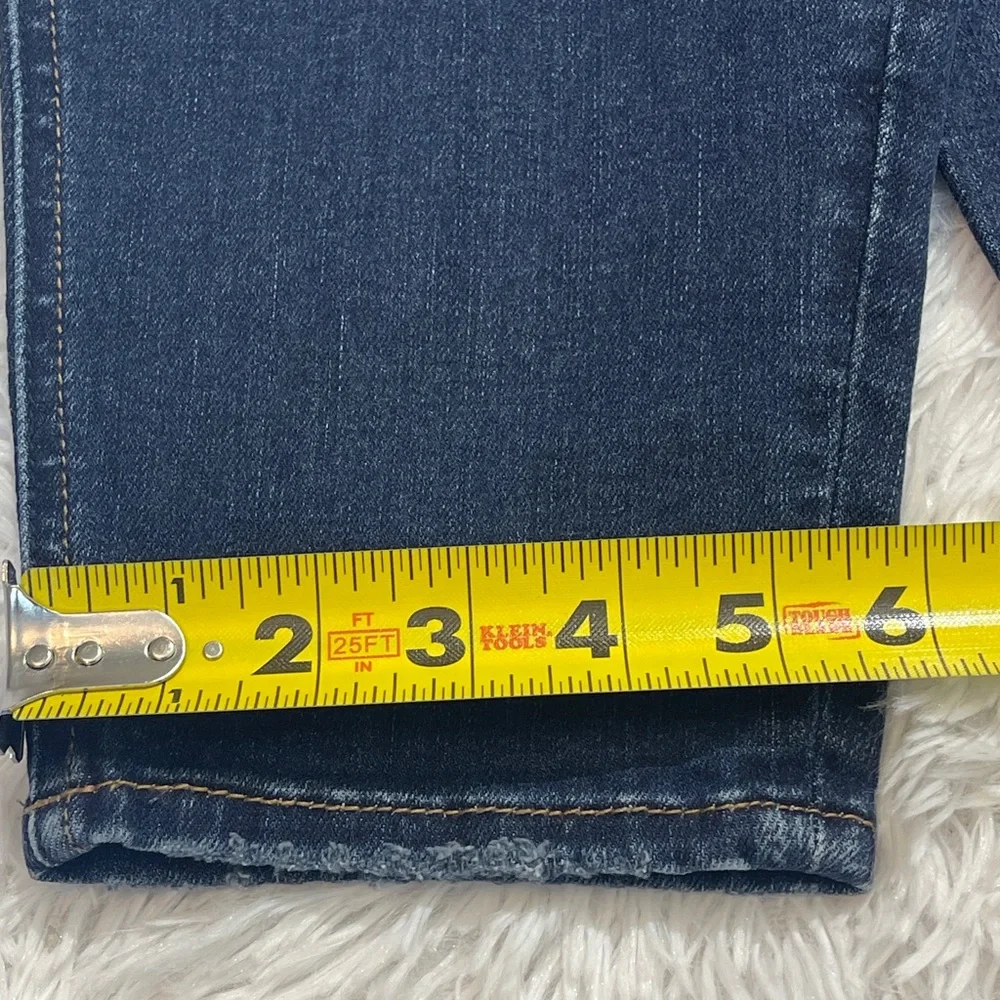 Silver Jeans Dark Blue Ankle Jeans SKINNY WOMENS 18- Length 27 DISTRESSED
